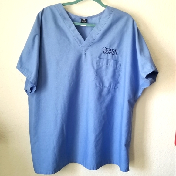 General Hospital Daytime Soap Opera Branded Scrub Top 2XL - Picture 2 of 6